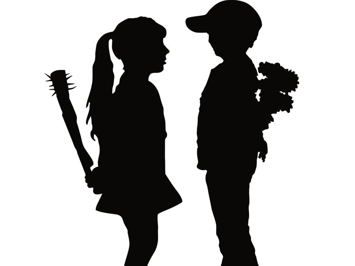 Banksy Boy and Girl Cool Graffiti Street Art Wall Art Print Poster
