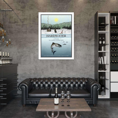 Ice Fishing Winter Snow Nature Art Wall Art Print Poster