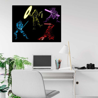 Teenage Mutant Ninja Turtles TMNT Cool Art Wall Art Print Poster