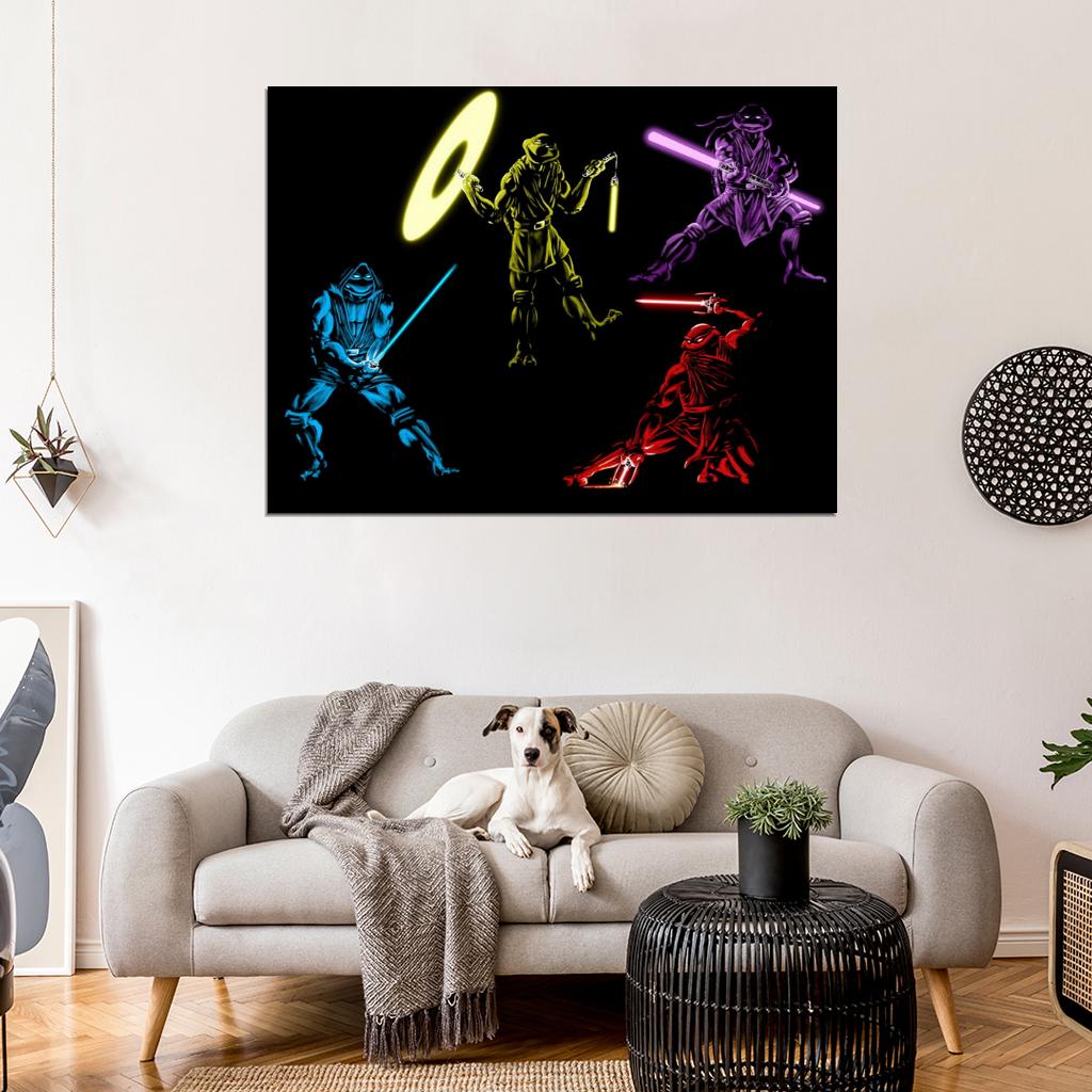 Teenage Mutant Ninja Turtles TMNT Cool Art Wall Art Print Poster
