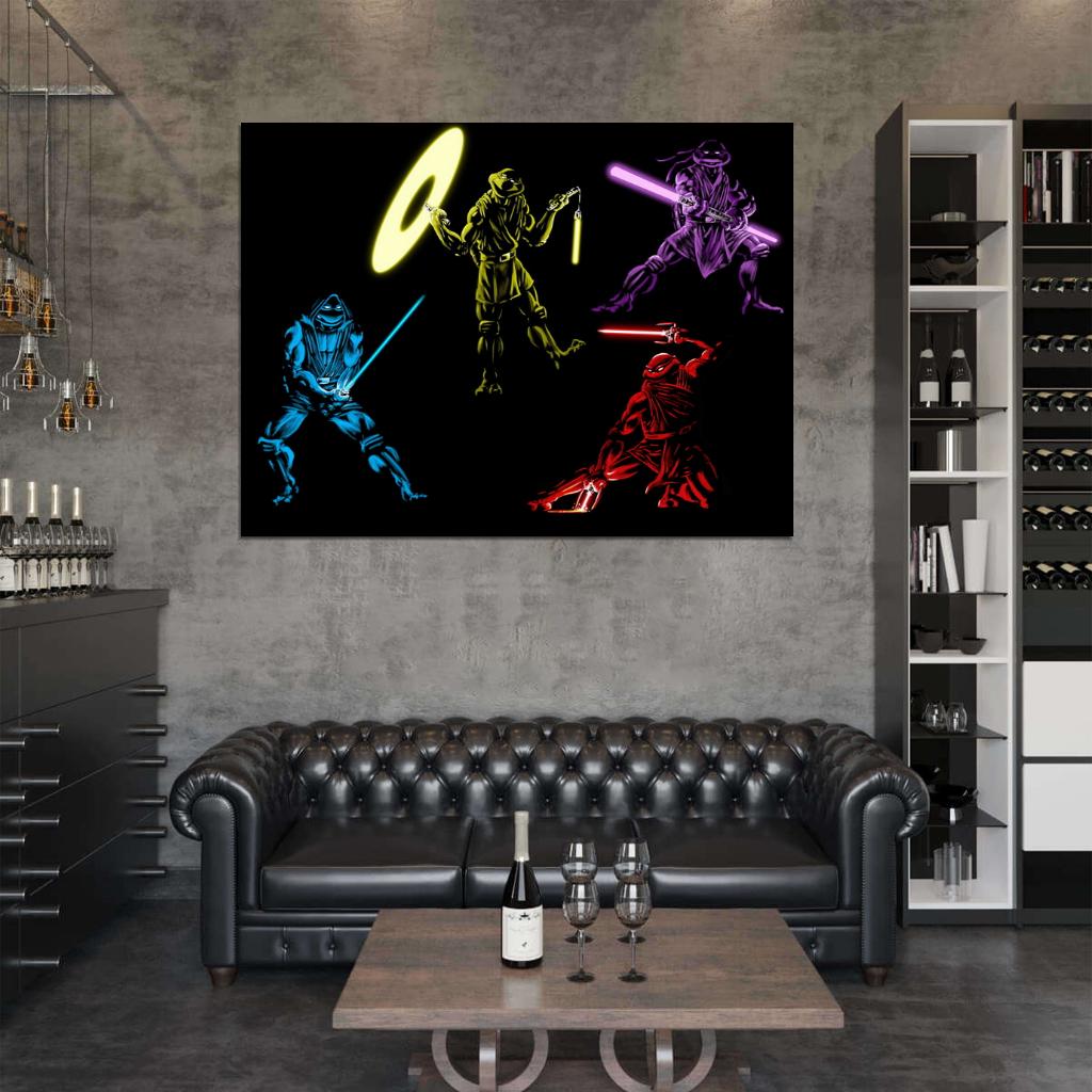 Teenage Mutant Ninja Turtles TMNT Cool Art Wall Art Print Poster