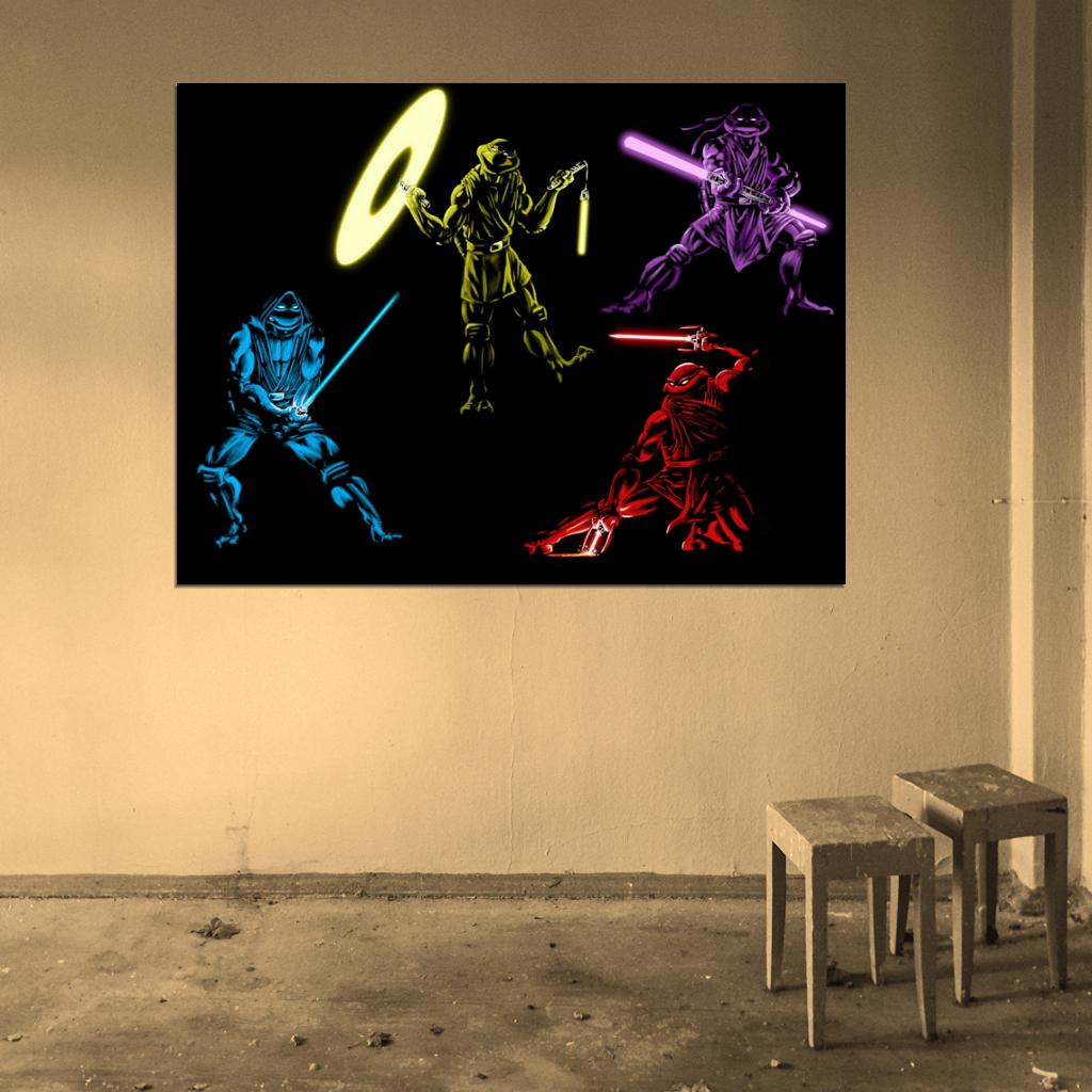 Teenage Mutant Ninja Turtles TMNT Cool Art Wall Art Print Poster