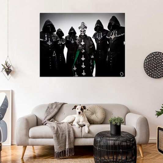 Ghost B.C. Papa Emeritus Nameless Ghouls Heavy Metal Hard Rock Band Wall Art Print Poster