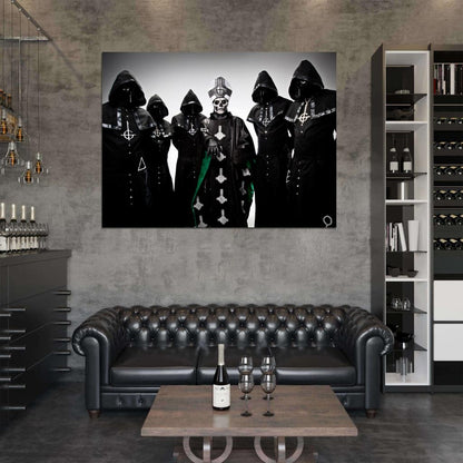 Ghost B.C. Papa Emeritus Nameless Ghouls Heavy Metal Hard Rock Band Wall Art Print Poster