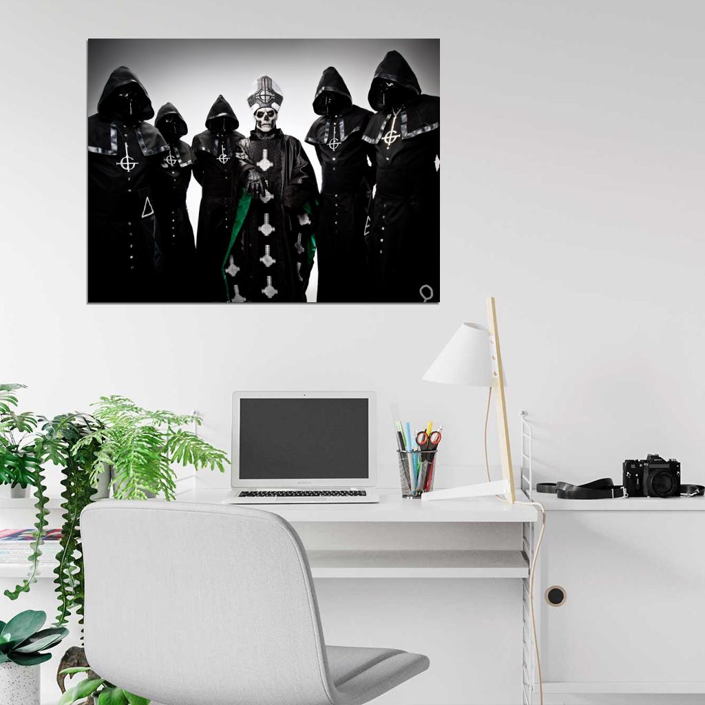 Ghost B.C. Papa Emeritus Nameless Ghouls Heavy Metal Hard Rock Band Wall Art Print Poster