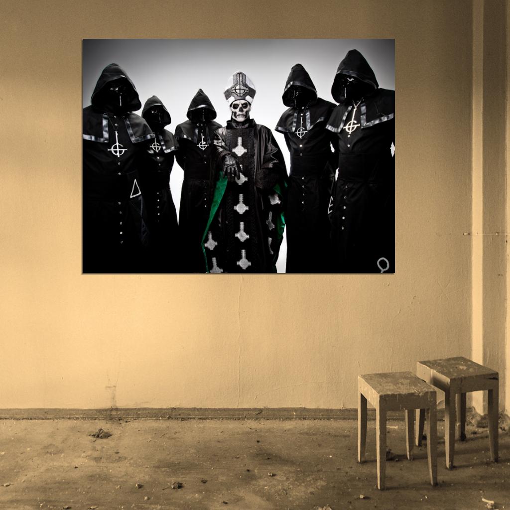 Ghost B.C. Papa Emeritus Nameless Ghouls Heavy Metal Hard Rock Band Wall Art Print Poster