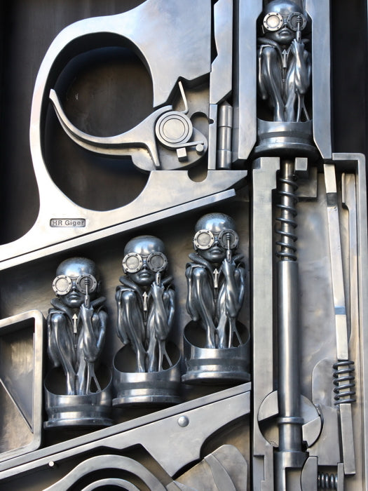 HR H.R. Giger Pistol Gun Bullets Aliens Art Wall Art Print Poster