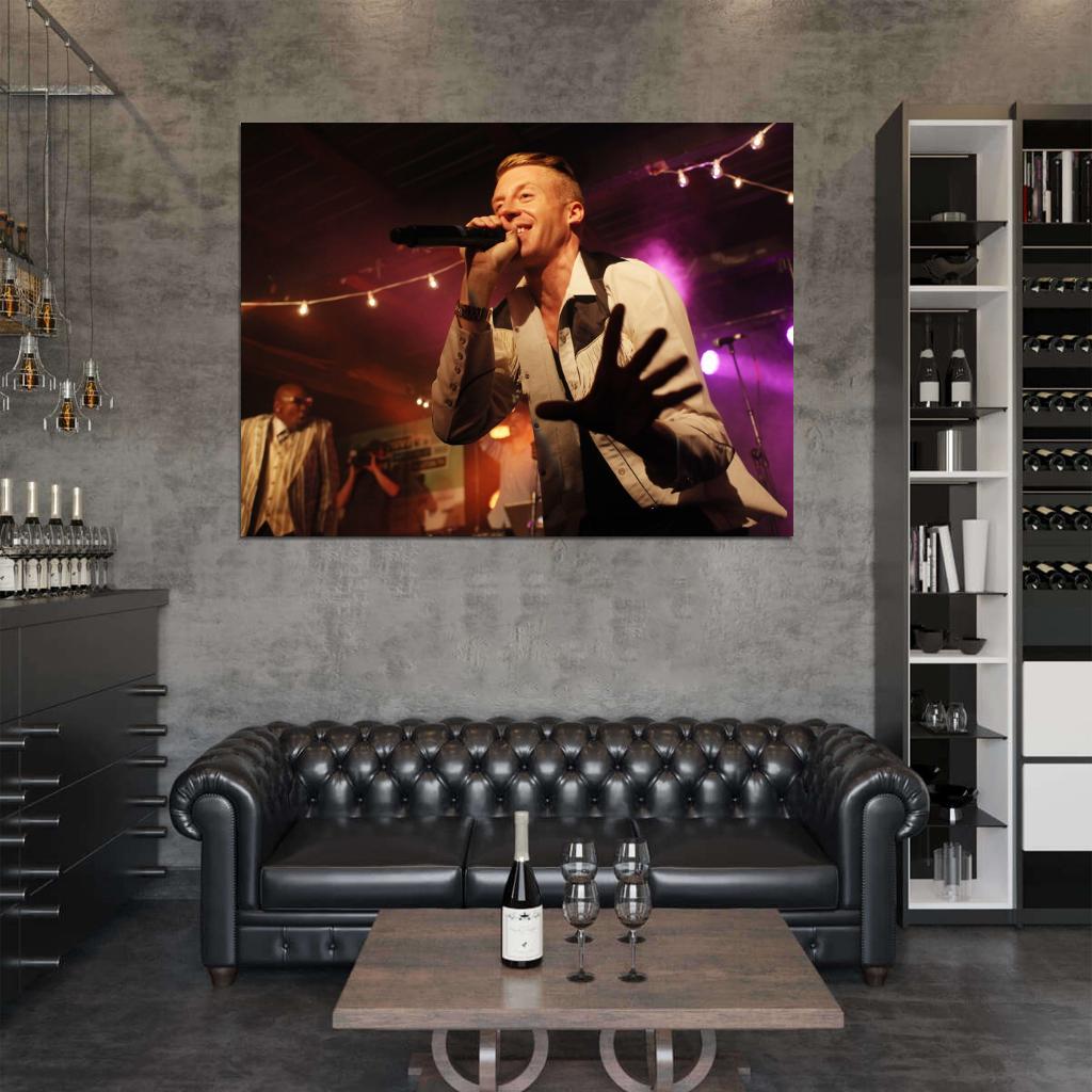 Macklemore Hip Hop Music Rap Stage Live Microphone Wall Art Print Poster