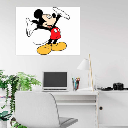 Mickey Mouse Walt Disney Cool HD Art Best Wall Art Print Poster
