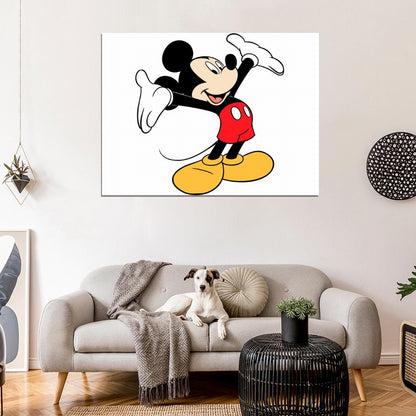 Mickey Mouse Walt Disney Cool HD Art Best Wall Art Print Poster