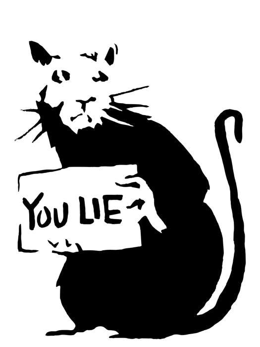Banksy You Lie Rat Cool Graffiti Street Art Wall Art Print Poster