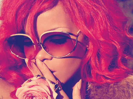 Rihanna Beautiful Portrait Pink Hair Music Amazing Wall Art Print Poster