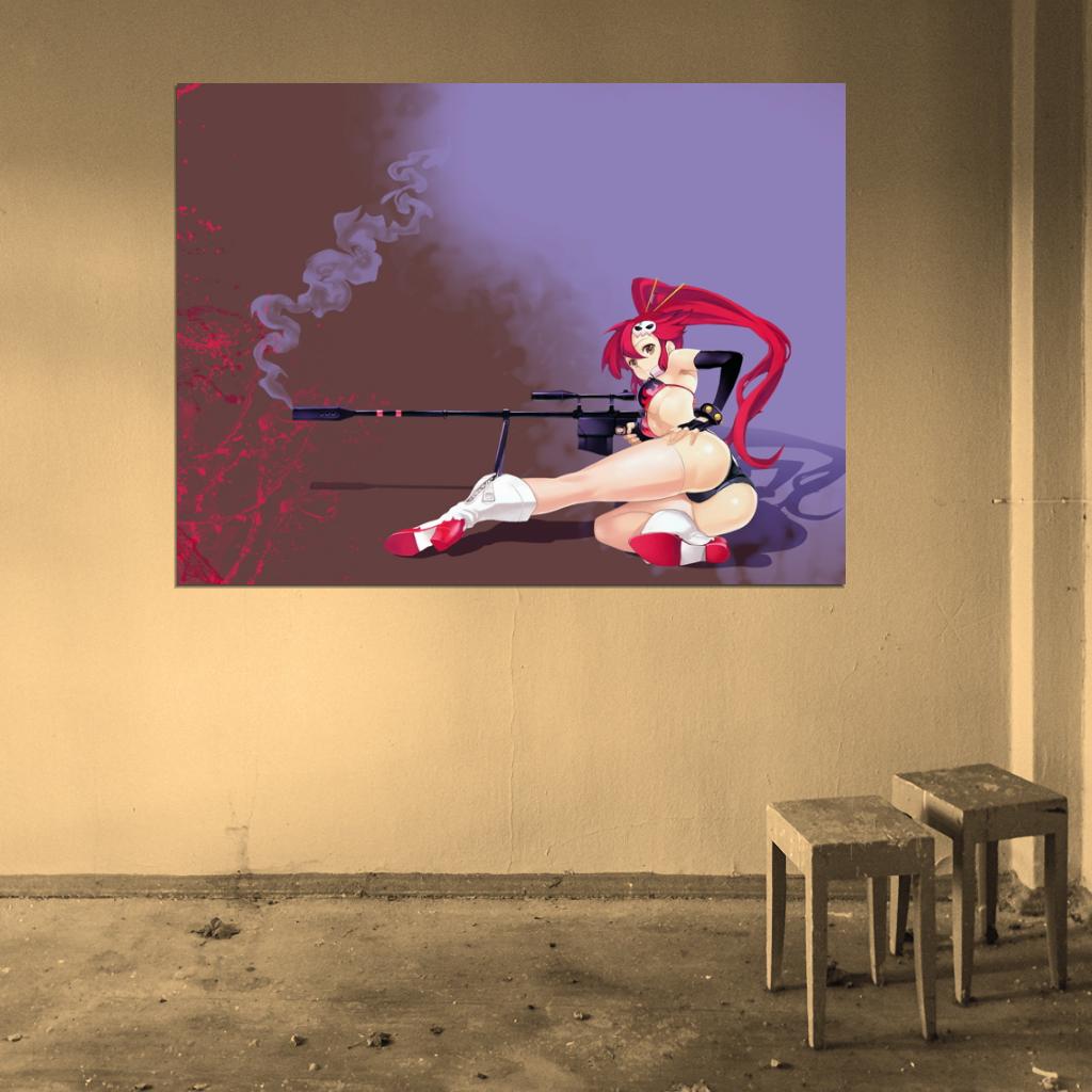 Yoko Rifle Tengen Toppa Gurren Lagann TTGL Hot Sexy Butt Anime Wall Art Print Poster