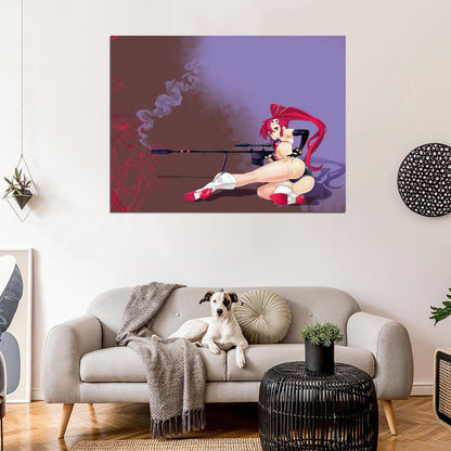 Yoko Rifle Tengen Toppa Gurren Lagann TTGL Hot Sexy Butt Anime Wall Art Print Poster
