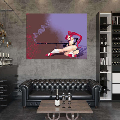 Yoko Rifle Tengen Toppa Gurren Lagann TTGL Hot Sexy Butt Anime Wall Art Print Poster