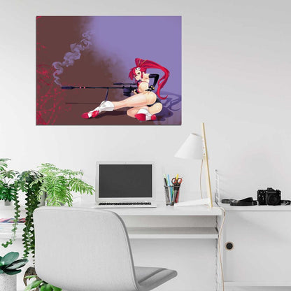 Yoko Rifle Tengen Toppa Gurren Lagann TTGL Hot Sexy Butt Anime Wall Art Print Poster