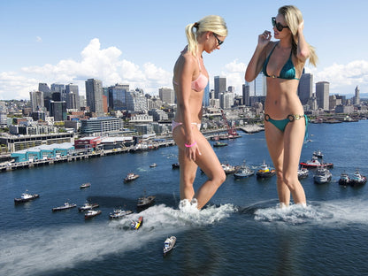 Giant Hot Girls Sexy Bikini Models Amazing Cool Funny Wall Art Print Poster