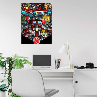 Transformers Generation 1 Autobots Classic Art Wall Art Print Poster