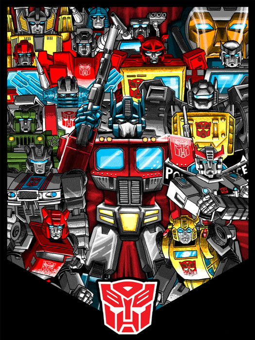 Transformers Generation 1 Autobots Classic Art Wall Art Print Poster