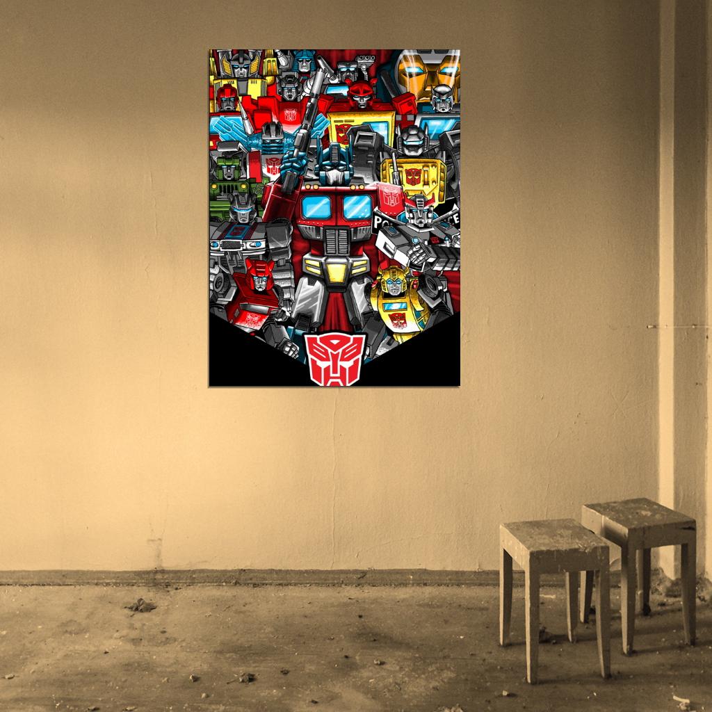 Transformers Generation 1 Autobots Classic Art Wall Art Print Poster
