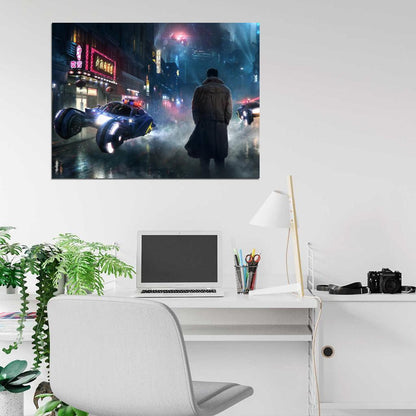 Blade Runner Awesome Art Cyberpunk Movie Rick Deckard Wall Art Print Poster