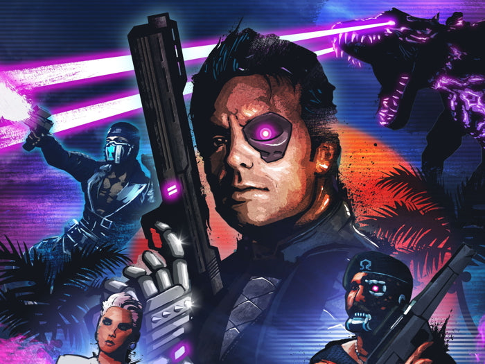 Far Cry 3 Blood Dragon Rex Power Colt Video Game Art Wall Art Print Poster