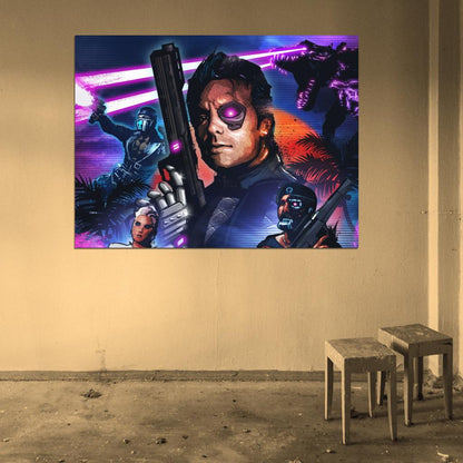 Far Cry 3 Blood Dragon Rex Power Colt Video Game Art Wall Art Print Poster