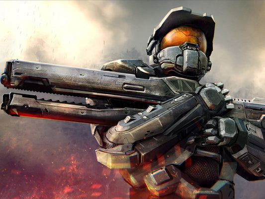 Halo Master Chief Weapon Rifle Best Game Art Wall Art Print Poster