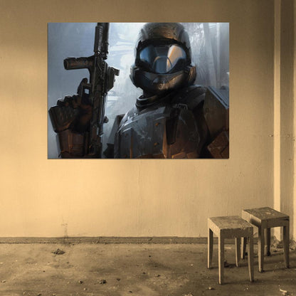 Halo 4 ODST Video Game Art Wall Art Print Poster