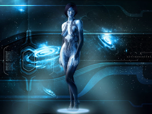 Halo 4 Cortana Holographic Hot Girl Video Game Art Wall Art Print Poster