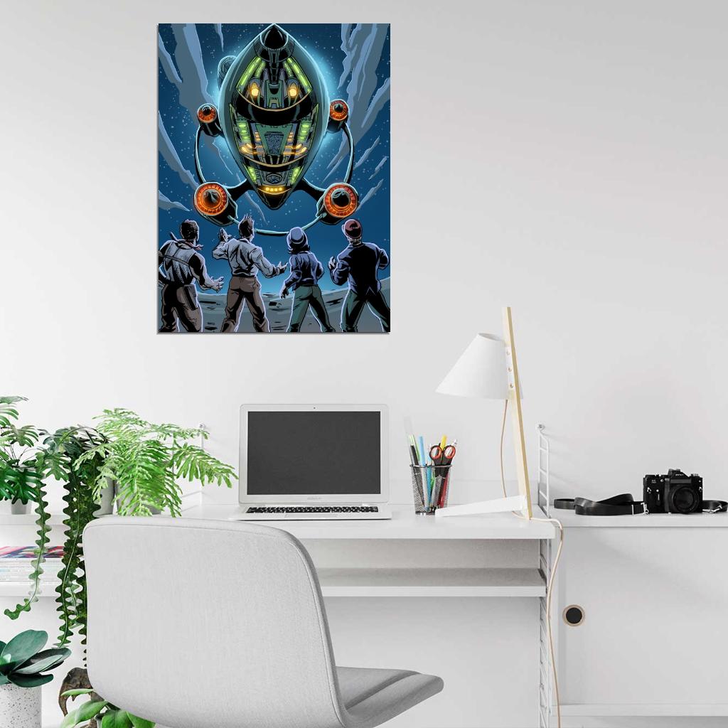 The Intergalactic Nemesis Spaceship UFO Art Wall Art Print Poster
