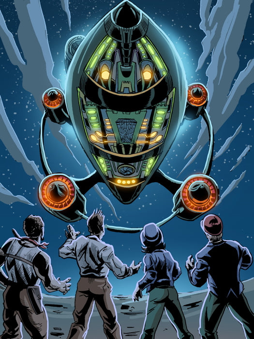 The Intergalactic Nemesis Spaceship UFO Art Wall Art Print Poster