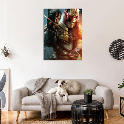 Judge Dredd 2012 Movie Gun Weapon Painting Art Wall Art Print Poster