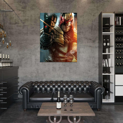 Judge Dredd 2012 Movie Gun Weapon Painting Art Wall Art Print Poster