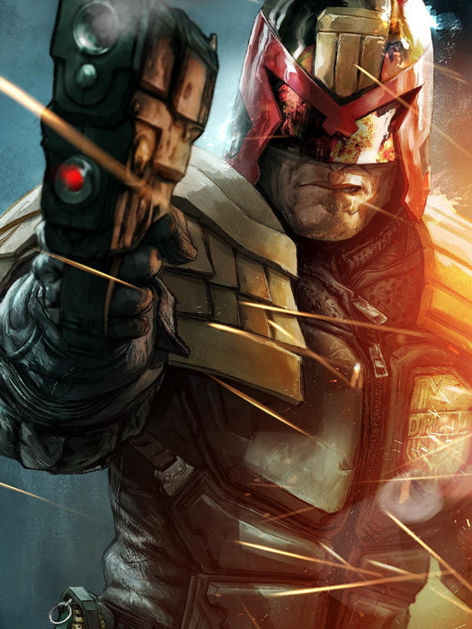 Judge Dredd 2012 Movie Gun Weapon Painting Art Wall Art Print Poster