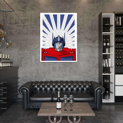 Optimus Prime G1 Transformers Generation 1 Classic Art Wall Art Print Poster
