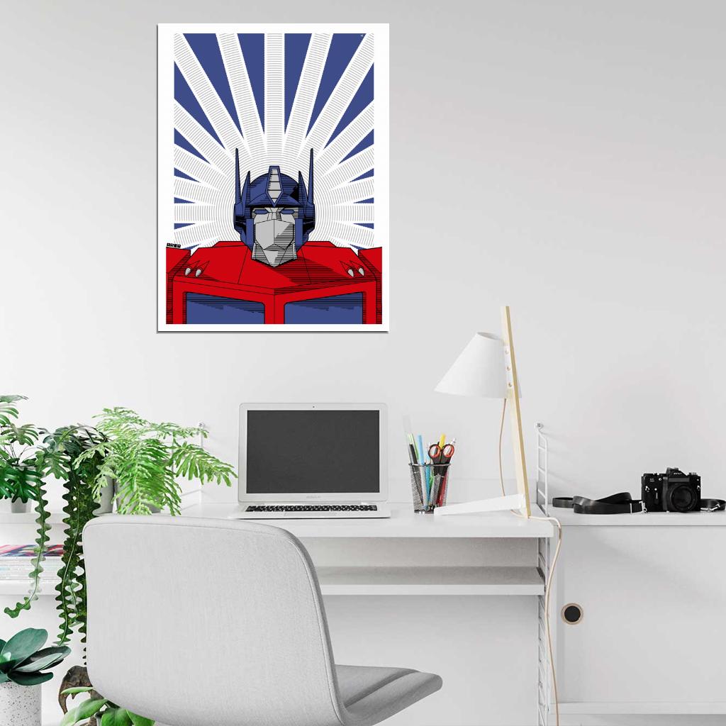 Optimus Prime G1 Transformers Generation 1 Classic Art Wall Art Print Poster