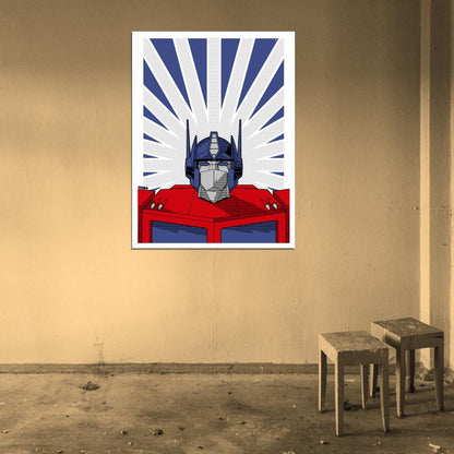 Optimus Prime G1 Transformers Generation 1 Classic Art Wall Art Print Poster