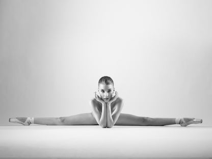 Ballet Dancer Ballerina Naked Art Nude Body Hot BW Woman Wall Art Print Poster