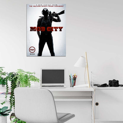 Mob City TV Series Frank Darabont Gangster Tommy Gun Wall Art Print Poster