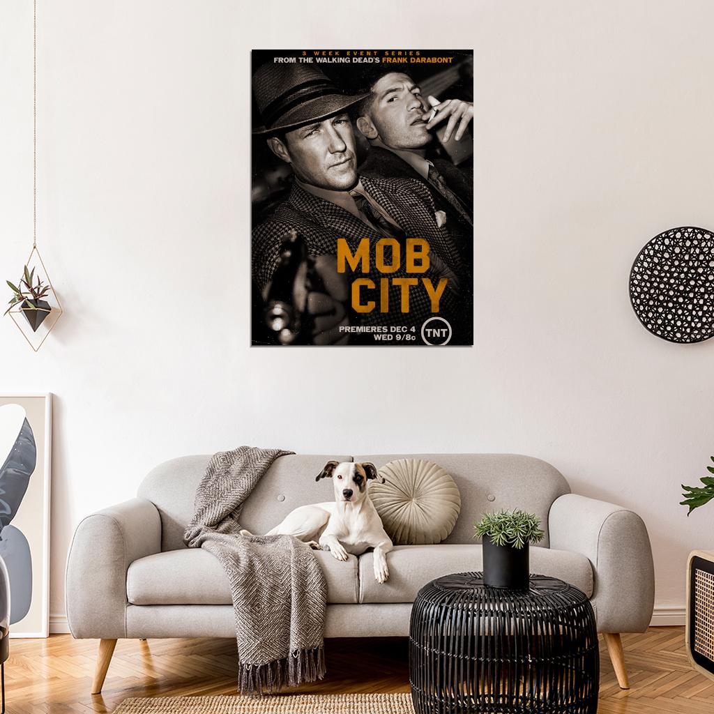 Mob City TV Series Frank Darabont Jon Bernthal Edward Burns Wall Art Print Poster