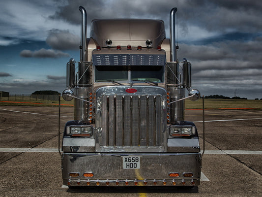 Peterbilt Truck Trailer Car Chrome Awesome Wall Art Print Poster