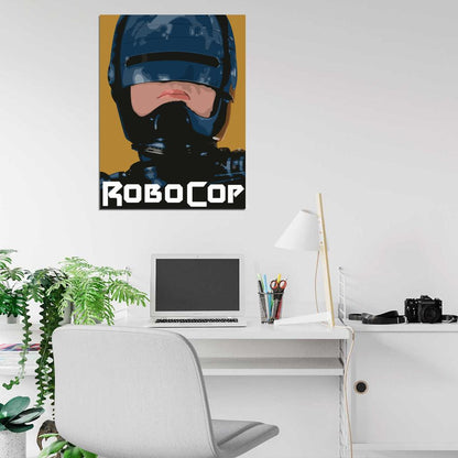 Robocop Portrait Painting Art Movie 1987 Cool Awesome Wall Art Print Poster