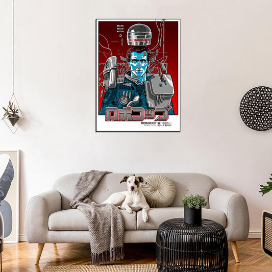 Robocop Alex Murphy Armor Helmet Painting Art Movie 1987 Cool Wall Art Print Poster