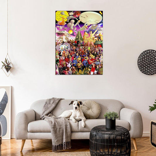 Star Trek The Original Series All Characters Amazing Art Wall Art Print Poster