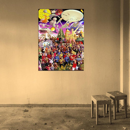 Star Trek The Original Series All Characters Amazing Art Wall Art Print Poster