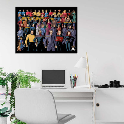 Star Trek The Original Series Characters Cast Art Wall Art Print Poster