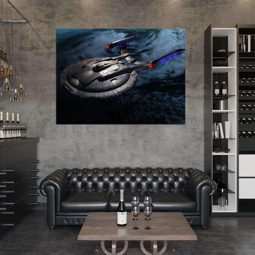 Star Trek Starship Enterprise Spacecraft NX-01 Art Wall Art Print Poster