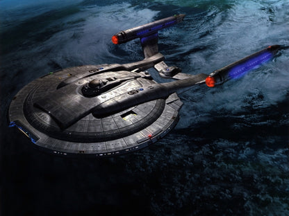 Star Trek Starship Enterprise Spacecraft NX-01 Art Wall Art Print Poster