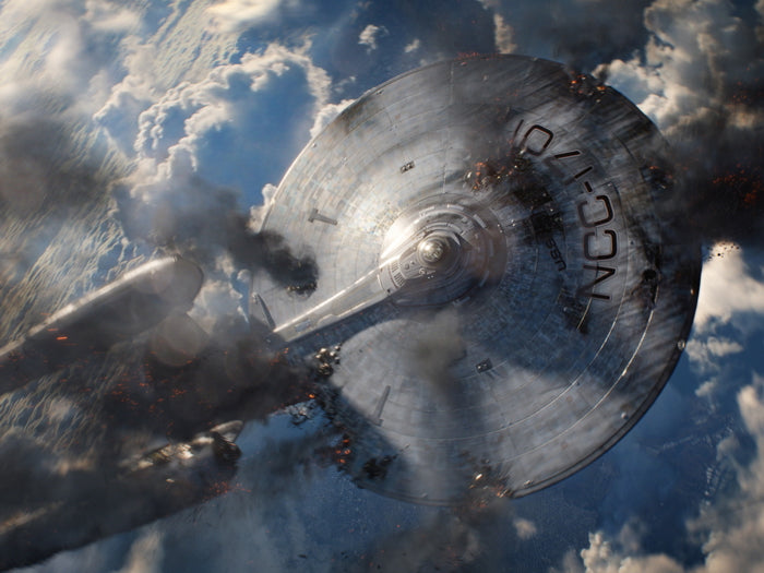 Star Trek Into Darkness NCC-1701 USS Enterprise Crash Earth Movie Wall Art Print Poster